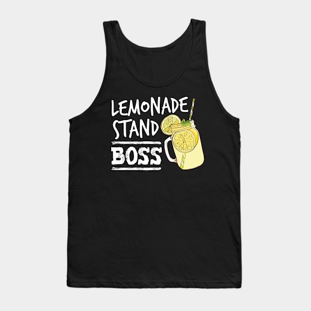 Lemonade Stand Boss Funny Lemon Juice Business Tank Top by Zone32